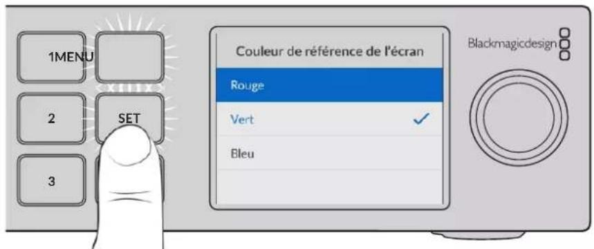 Blackmagic Design Ultimatte 12 - Paramètres du menu de l'écran LCD - 3