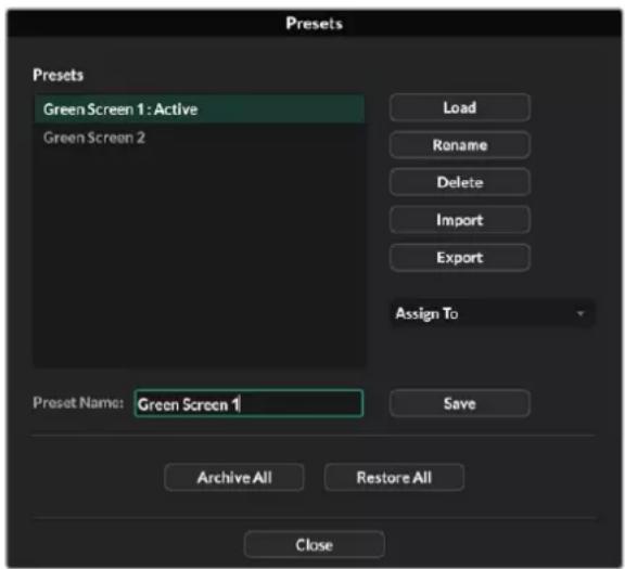 Blackmagic Design Ultimatte 12 - Creating an Archive - 2