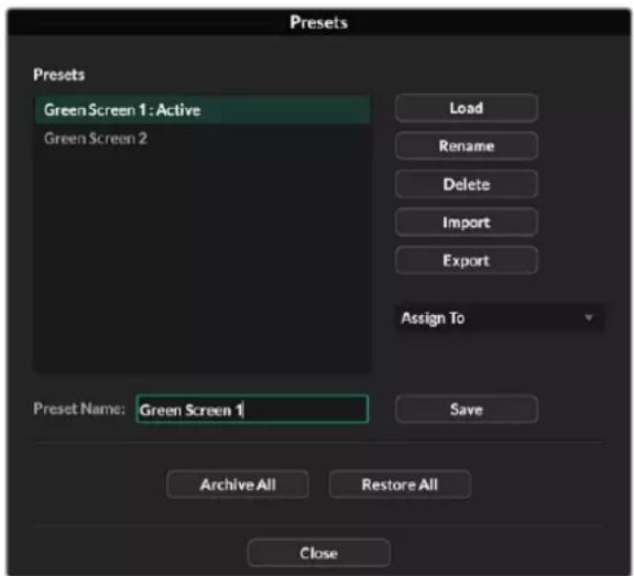 Blackmagic Design Ultimatte 12 - Créer une archive - 2