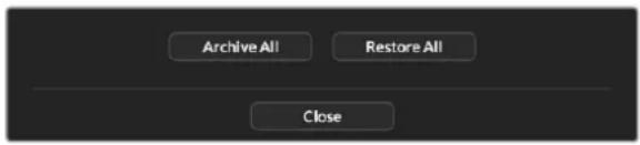 Blackmagic Design Ultimatte 12 - Restaurer une archive - 1