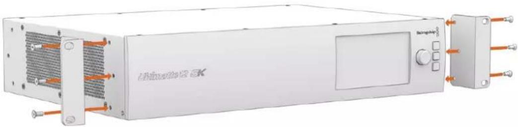Blackmagic Design Ultimatte 12 - Installare le alette frontali - 1