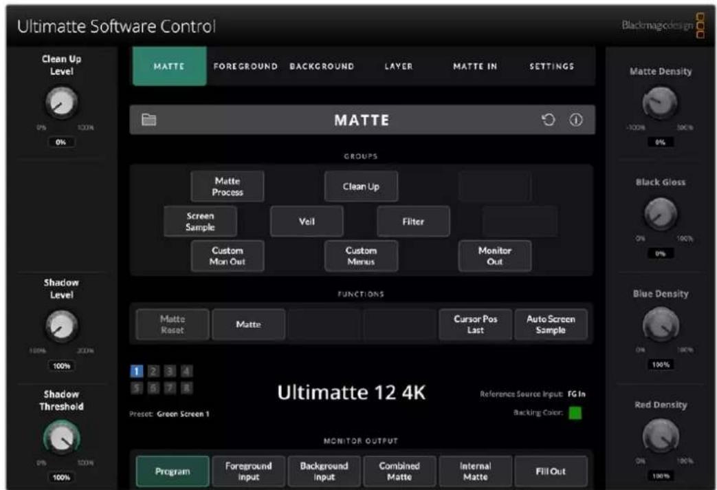 Blackmagic Design Ultimatte 12 - Ultimatte Software Control - 1