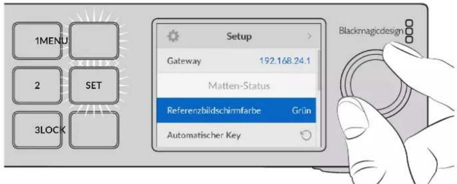Blackmagic Design Ultimatte 12 - LCD-Menüeinstellungen - 2