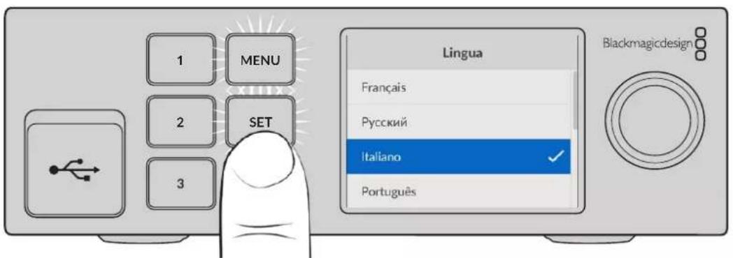 Blackmagic Design Ultimatte 12 - Impostare la lingua - 2