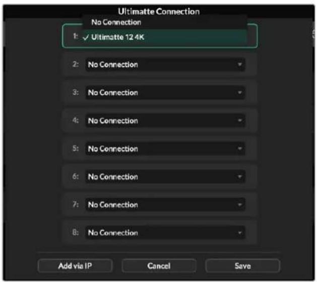 Blackmagic Design Ultimatte 12 - Attribuer un numero d'appareil - 1