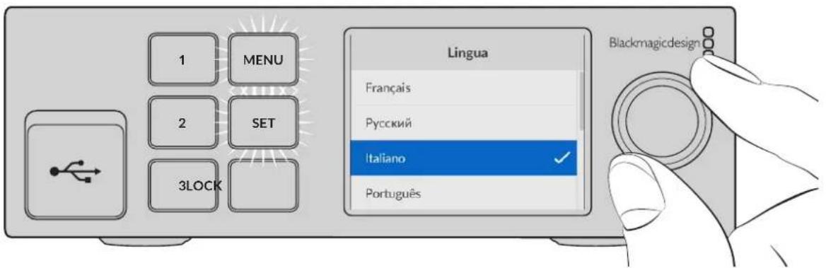 Blackmagic Design Ultimatte 12 - Impostare la lingua - 1
