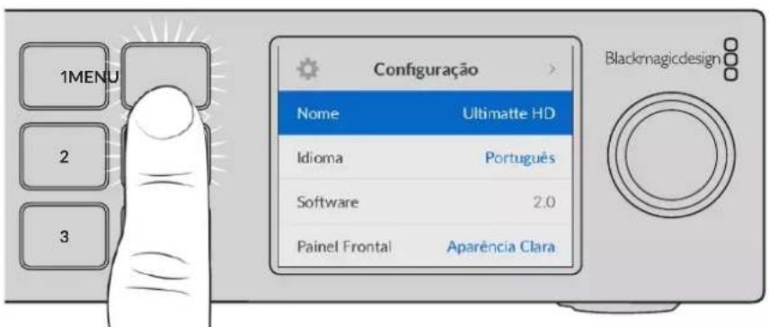 Blackmagic Design Ultimatte 12 - Configurações do Menu LCD - 1