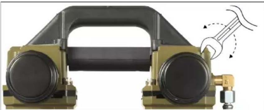 Toolcraft DC1090M - De draagbeugel bevestigen (optioneel) - 2