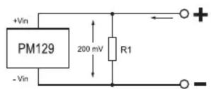 VOLTCRAFT PM 129 - Choisir plages de mesure de courant - 1