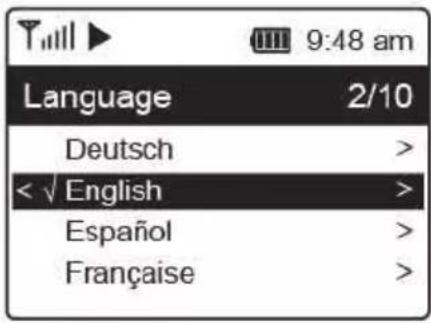 Renkforce RF-IR-200 - b) Réglage de la langue - 1