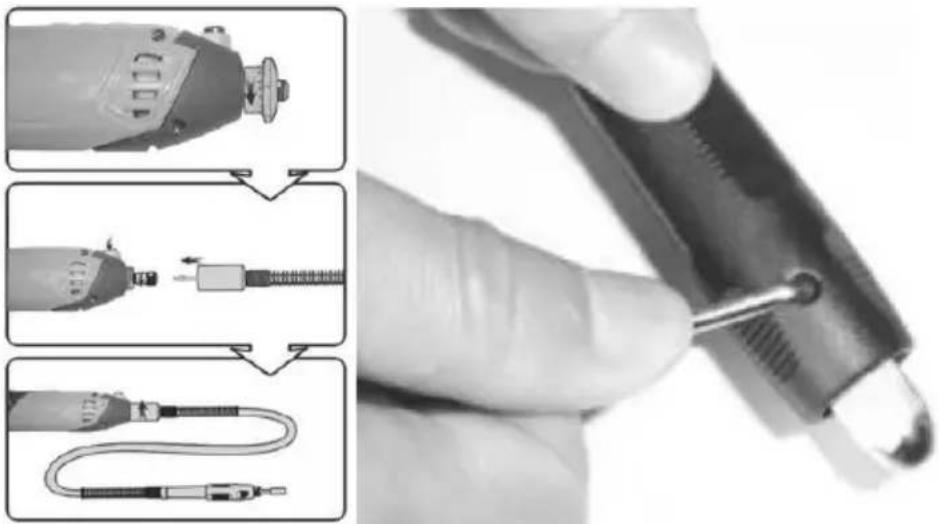 Toolcraft MW-138 - c) Praca z elastycznym walkiem - 1
