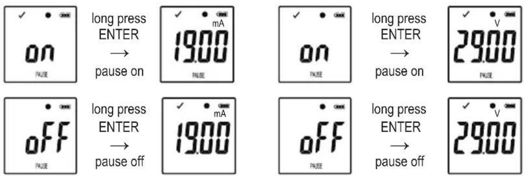 VOLTCRAFT DL-250V - e) Activate/deactivate limit alarm pause function - 1