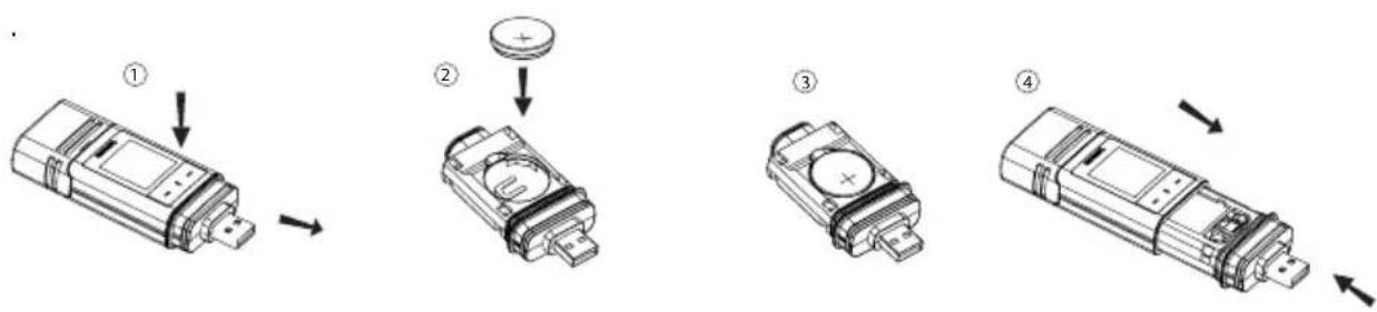 VOLTCRAFT DL-250V - b) Insert/replace battery - 2