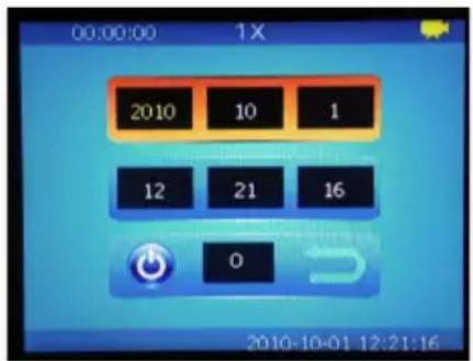 Extech HDV540 - Réglage de la DATE/HEURE et de l'heure de MISE HORS TENSION AUTOMATIQUE - 1