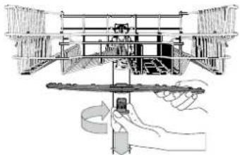 HOTPOINT HFC 3C26 F - LIMPAR OS BRAÇOS ASPERSORES - 1