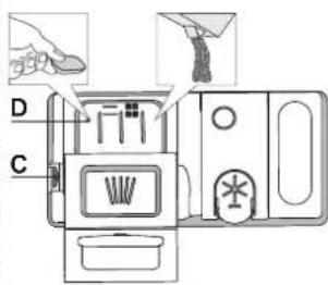HOTPOINT HFC 3C26 F - RELLENAR EL DISPENSADOR DE DETERGENTE - 1