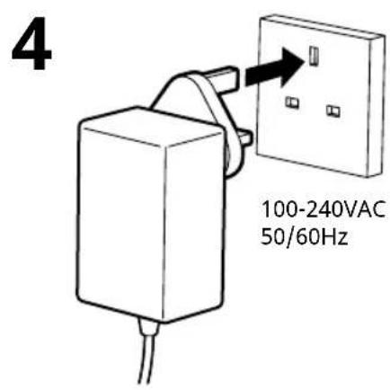 4 100-240VAC 50/60Hz