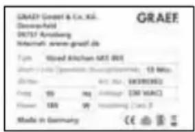 GRAEF SKS901 - DONNÉES TECHNIQUES - 4