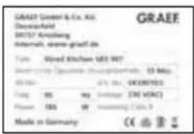 GRAEF Green & Co. KG. Davonafeld S1577 Anschlag Instruments, new grade 63 Tate: Wood Kitchen 183 WDT Ameri-Grupm Ostenkordnordnitz, 13 Mos. Graff Dr. Inc., 043907010 Feng 95 mg (200 VAC) Helen 180 mg (200 VAC) Made in Germany CE