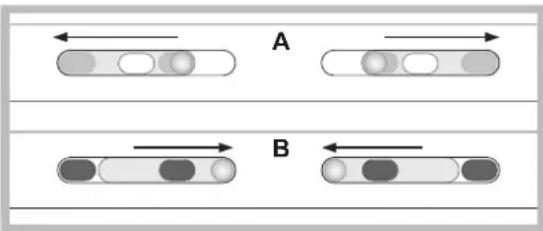 A B