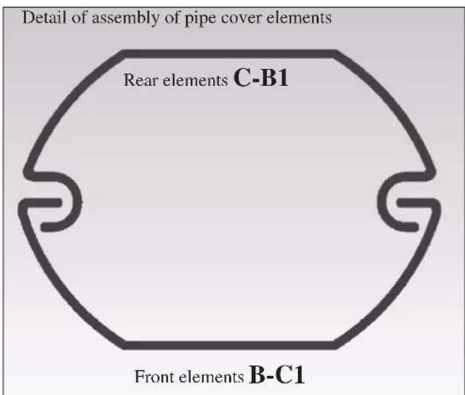 EDILKAMIN MYA ECO - FLUE PIPE COVER KIT FOR VERTICAL FLUE PIPES - OPTIONAL EXTRA (CODE - 4