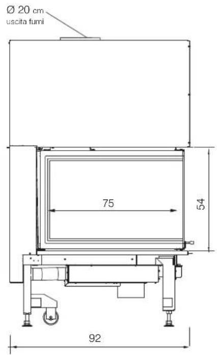 EDILKAMIN WINDO3 50 - Windo3 50 dimensioni in cm - 2
