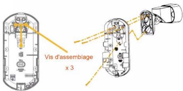 OPTEX FLX-P-ST - Fixer le socle sur le support - 1
