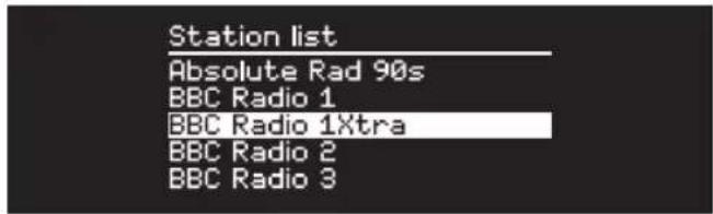 Station list Absolute Rad 90s BBC Radio 1 BBC Radio 1Xtra BBC Radio 2 BBC Radio 3