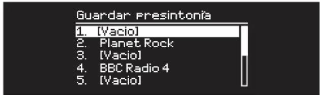 Ruark Audio R5 Mk1 - Guardar una presintonía de radio - 1