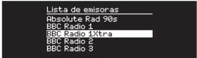 Ruark Audio R5 Mk1 - Lista de emisoras - 1