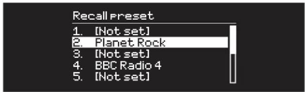 Ruark Audio R5 Mk1 - Recall radio station preset - 1