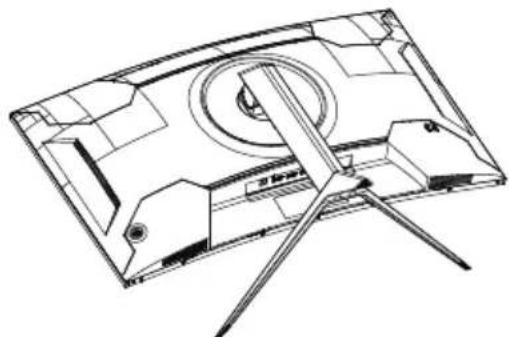 LC-Power M27-QHD-165-C - Installation de la base : - 3