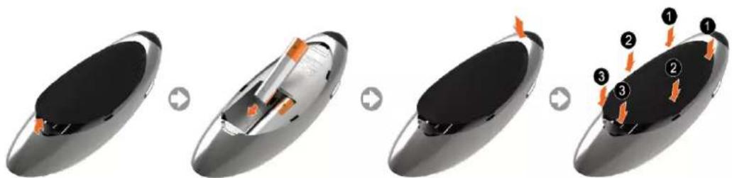 SAMSUNG UA65H8000AK - การใส่แบตเตอรีลงใน Samsung Smart Control - 1