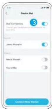 Device List Dual Connectors 3 John's iPhone54 New's iPhoneX New Max Current New Device