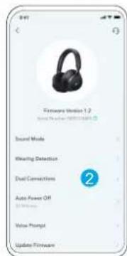 Foreword Version 1.2 Sound Mode: 0000000000000000000000000000000000000000000000000000000000000000000000000000000000000000000000000000 Sound Mode Wearing Detection Dual Connections Auto Power Off Wireless Voice Prompt Update Firmware