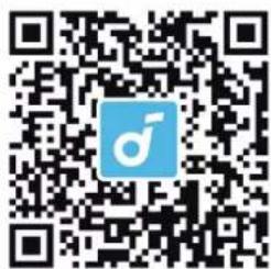 QR code with a blue male gender symbol logo in the center