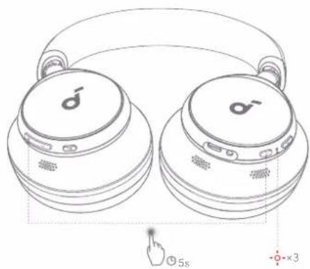 soundcore Space One - REINICIO GUÍA DE LUZ LED - 1
