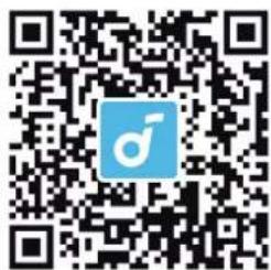 QR code with a blue male gender symbol logo in the center