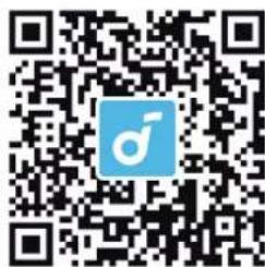 QR code with a blue male gender symbol logo in the center