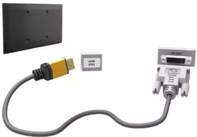 SAMSUNG UA32F4510AR - การเชื่อมต่อ HDMI เป็น DVI - 1