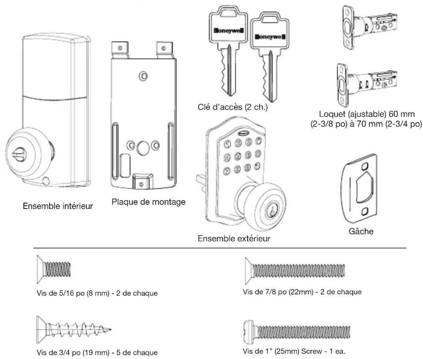 HONEYWELL 8732401 - Contenu de l'emballage - 1