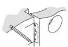 HONEYWELL 8732301L - MARQUE Y PERFORE EL QUICIO DE LA PUERTA - 1