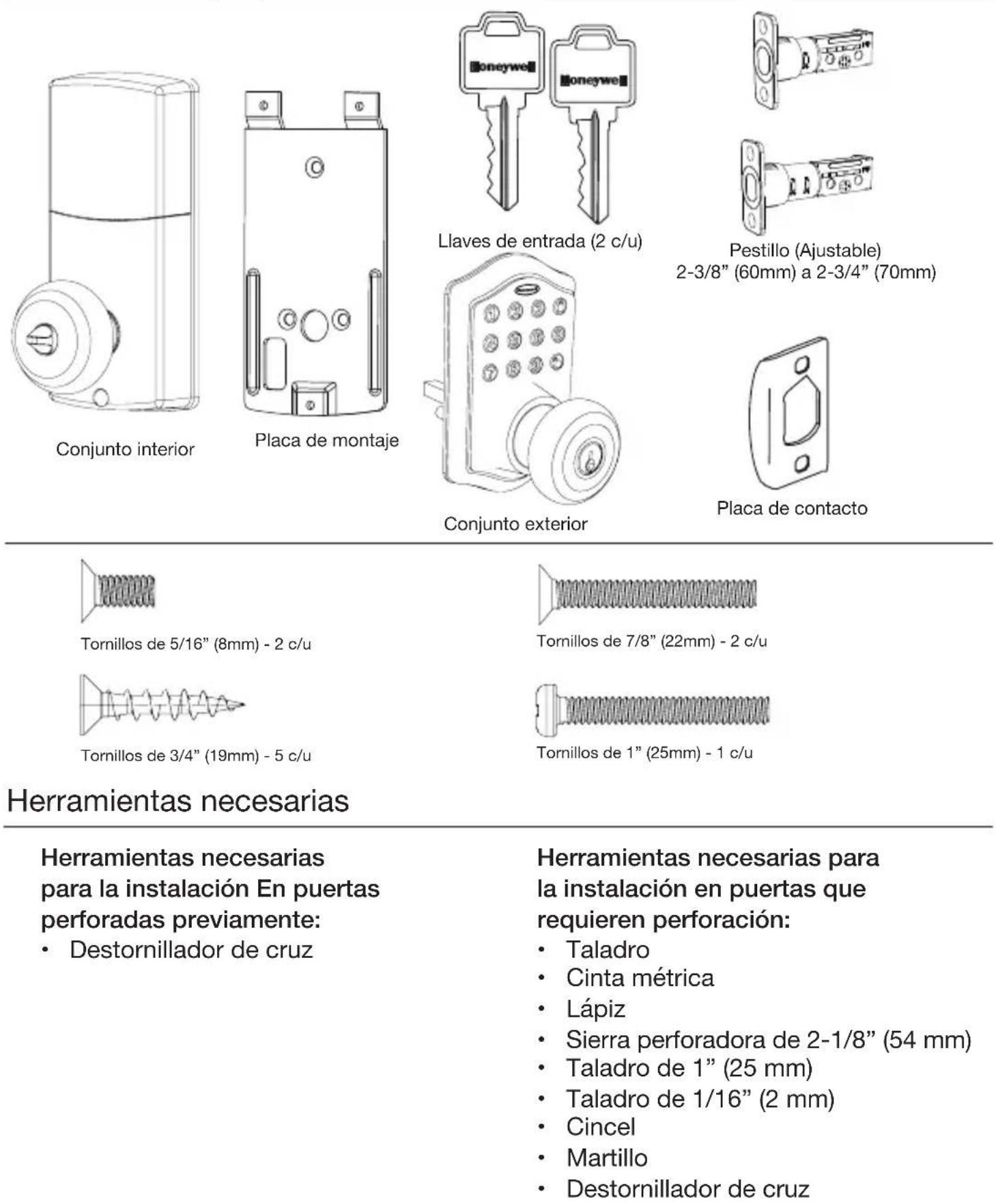 HONEYWELL 8732001 - Contenido del paquete - 1