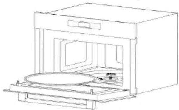 HAIER HWO38MG4HXBD - INSTALLATION DU PLATEAU TOURNANT - 2