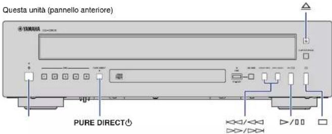 Questa unità (panello anteriore) YAMAICA PURE DIRECT