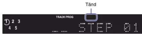 Tänd TRACK PROG STEP 01
