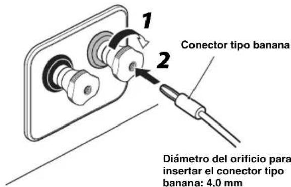 YAMAHA NS-800A - ■ Si utiliza un conector tipo banana - 1
