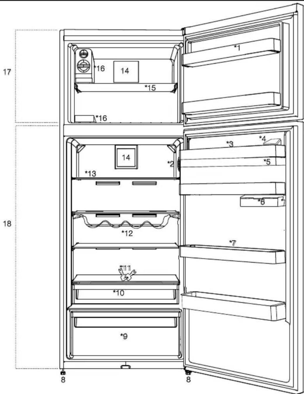 BEKO RDNE500K21W - Votre réfrigérateur - 1