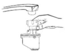 WINIA WMW-M1325WH47 - Raccordement à l'eau froide - 1