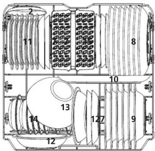 WINIA WMW-M1325WH47 - Panier du bas : - 1